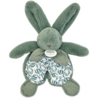 Jucărie de pluș Doudou Rabbit Flat Green 18cm (DC4191)