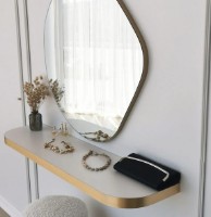 Зеркало Trendy Aso Gold 70x68x2cm GTR006556 фото №2 — интернет-магазин Desire.md