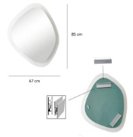 Oglindă Trendy Aqua Soho Transparent 85x67x2cm GTR006569 imaginea #4 — magazin online Desire.md