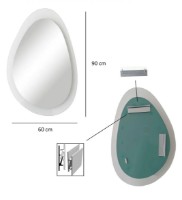 Oglindă Trendy Aqua Porto Transparent 90x60x2cm GTR006568 imaginea #4 — magazin online Desire.md