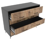 Comodă Trendy Confort Anthracit/Oak 80x100x40cm GTR001672 imaginea #2 — magazin online Desire.md