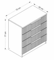 Comodă Trendy Kale 7899 Anthracit 72x42x77cm GTR003930 imaginea #3 — magazin online Desire.md