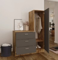 Comodă Trendy CC6-AA Pine Atlantic/Anthracit 60x71.8x46.8cm GTR006710 imaginea #2 — magazin online Desire.md