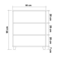 Comodă Trendy Leva Gravis Pine Atlantic 80x95x43cm GTR005840 imaginea #4 — magazin online Desire.md