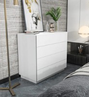 Comodă Trendy Lines White 90x82x45cm GTR005843 imaginea #2 — magazin online Desire.md