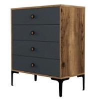 Comodă Trendy Lizbon 536 Walnut/Anthracit 76x90x40cm GTR001656 imaginea #3 — magazin online Desire.md