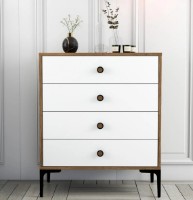 Comodă Trendy Lizbon 537 Walnut/White 76x90x40cm GTR001657