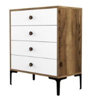 Comodă Trendy Lizbon 537 Walnut/White 76x90x40cm GTR001657 imaginea #3 — magazin online Desire.md