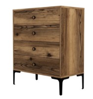 Comodă Trendy Lizbon 539 Walnut 76x90x40cm GTR001659 imaginea #3 — magazin online Desire.md