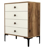 Comodă Trendy Lizbon 540 Walnut/Cream 76x90x40cm GTR001660 imaginea #3 — magazin online Desire.md