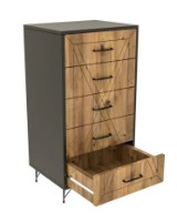 Comodă Trendy Planeta Anthracit/Oak 50x95x40cm GTR001673 imaginea #3 — magazin online Desire.md