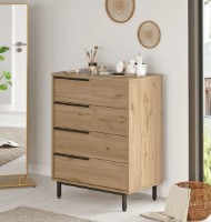 Comodă Trendy ON17-S Walnut 95.1x74.8x44.5cm GTR001675 imaginea #4 — magazin online Desire.md