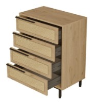 Comodă Trendy ON17-SU Walnut/Oak 95.1x74.8x44.5cm GTR001676 imaginea #3 — magazin online Desire.md