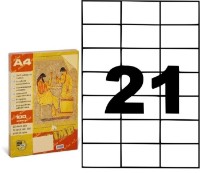 Etichete autoadezive pentru imprimantă Olimp A4/100p 21pcs 0118