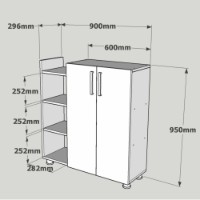 Rafturi pentru pantofi Trendy Asus White 90x95x30cm GTR005957 imaginea #4 — magazin online Desire.md