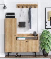 Rafturi pentru pantofi Trendy Barney Oak 120x116x35cm GTR005982