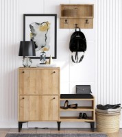 Rafturi pentru pantofi Trendy Bred Oak 110x92x35cm GTR005978