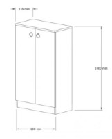 Rafturi pentru pantofi Trendy Defne Sapphire Oak 60x100x32cm GTR005965 imaginea #3 — magazin online Desire.md