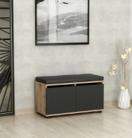 Rafturi pentru pantofi Trendy Drago Walnut/Black 80x42x35cm GTR004045 imaginea #4 — magazin online Desire.md
