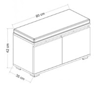 Rafturi pentru pantofi Trendy Drago White 80x42x35cm GTR004046 imaginea #3 — magazin online Desire.md
