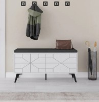 Rafturi pentru pantofi Trendy Dune Bench White/Anthracit/Black 107x55x35cm GTR005974