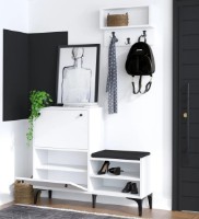 Rafturi pentru pantofi Trendy Fredy White/Black 110x92x35cm GTR005977 imaginea #2 — magazin online Desire.md