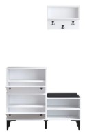 Rafturi pentru pantofi Trendy Fredy White/Black 110x92x35cm GTR005977 imaginea #3 — magazin online Desire.md