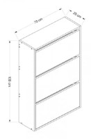 Rafturi pentru pantofi Trendy Lupa White 109x70x25cm GTR004043 imaginea #4 — magazin online Desire.md