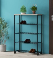 Rafturi pentru pantofi Trendy Nancy Pine Atlantic/Black 30x72x109cm GTR005991