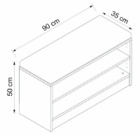 Rafturi pentru pantofi Trendy Noe 8328 Anthracit 90x50x35cm GTR004054 imaginea #4 — magazin online Desire.md