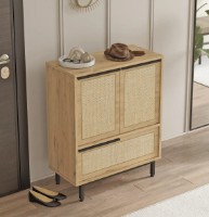 Rafturi pentru pantofi Trendy ON8C-SU Walnut/Oak 90.4x74.8x35.5cm GTR000974