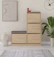 Rafturi pentru pantofi Trendy Oslo Oak 118.5x104.8x26cm GTR000954 imaginea #3 — magazin online Desire.md