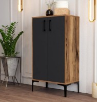 Rafturi pentru pantofi Trendy Prag Walnut/Anthracit 111x60x35cm GTR000957 imaginea #4 — magazin online Desire.md