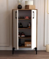 Rafturi pentru pantofi Trendy Prag Walnut/White 111x60x35cm GTR000960 imaginea #2 — magazin online Desire.md