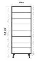 Rafturi pentru pantofi Trendy Vegas B 940 White/Oak 50x135x38cm GTR005986 imaginea #3 — magazin online Desire.md