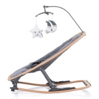 Șezlong pentru bebeluși Chipolino Velvet Graphite/Wood (SHEVL02301GT) imaginea #2 — magazin online Desire.md