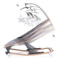 Șezlong pentru bebeluși Chipolino Velvet Graphite/Wood (SHEVL02301GT) imaginea #3 — magazin online Desire.md