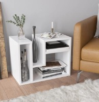 Журнальный столик Trendy Abies White 60x45x35cm GTR000571 фото №2 — интернет-магазин Desire.md