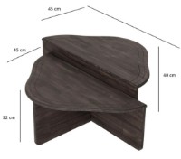 Журнальный столик Trendy Altopiano Anthracit 90x45x40cm GTR000880 фото №4 — интернет-магазин Desire.md