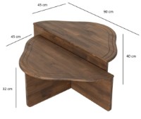 Журнальный столик Trendy Altopiano Walnut 90x45x40cm GTR000882 фото №4 — интернет-магазин Desire.md