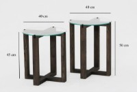 Măsuţă cafea Trendy Amalfi Anthracit 50x45x40cm GTR000803 imaginea #4 — magazin online Desire.md