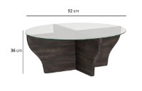 Журнальный столик Trendy Amfora Anthracit 92x92x36cm GTR000868 фото №3 — интернет-магазин Desire.md