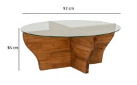 Журнальный столик Trendy Amfora Chestnut 92x92x36cm GTR000869 фото №4 — интернет-магазин Desire.md