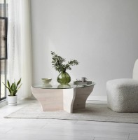 Журнальный столик Trendy Amfora White 92x92x36cm GTR000872