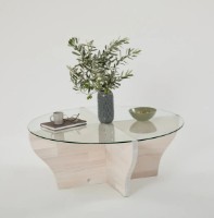 Журнальный столик Trendy Amfora White 92x92x36cm GTR000872 фото №2 — интернет-магазин Desire.md