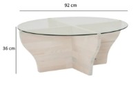 Журнальный столик Trendy Amfora White 92x92x36cm GTR000872 фото №4 — интернет-магазин Desire.md