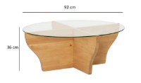 Журнальный столик Trendy Amfora Teak 92x92x36cm GTR000870 фото №3 — интернет-магазин Desire.md