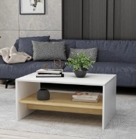 Журнальный столик Trendy Apollon White/Sapphire Oak 90x46.8x45cm GTR006105 фото №2 — интернет-магазин Desire.md