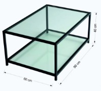 Журнальный столик Trendy Astro S400 Black 90x60x40cm GTR000838 фото №3 — интернет-магазин Desire.md