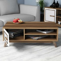 Журнальный столик Trendy Ayla Walnut/White 105x60x38cm GTR000648 фото №2 — интернет-магазин Desire.md